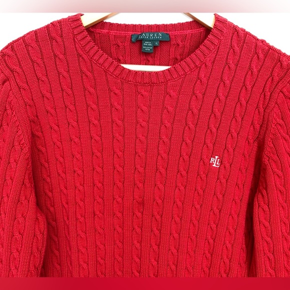 Lauren Ralph Lauren Crewneck Cable Knit 100% Cotton
Womens Jumper Sweater Sz XL - Picture 3 of 11